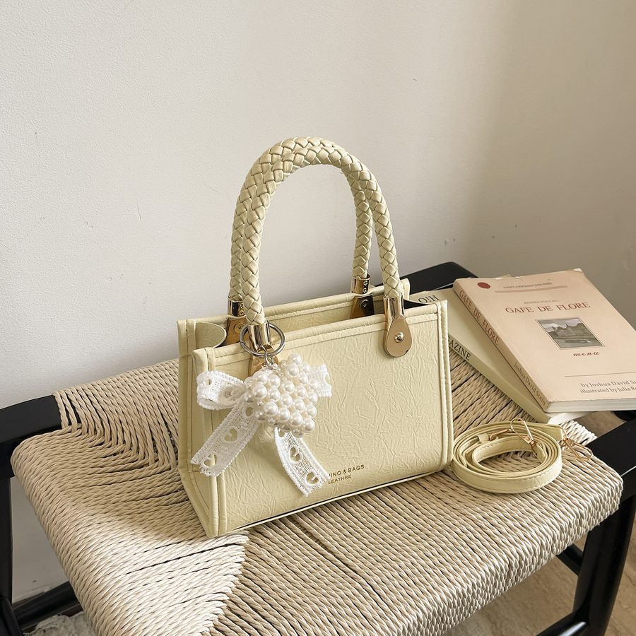Small Square Top-Handle Crossbody Bag view 3