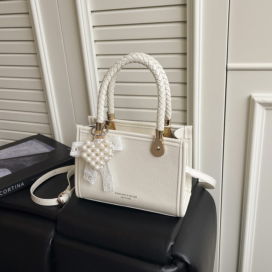 Small Square Top-Handle Crossbody Bag view 4