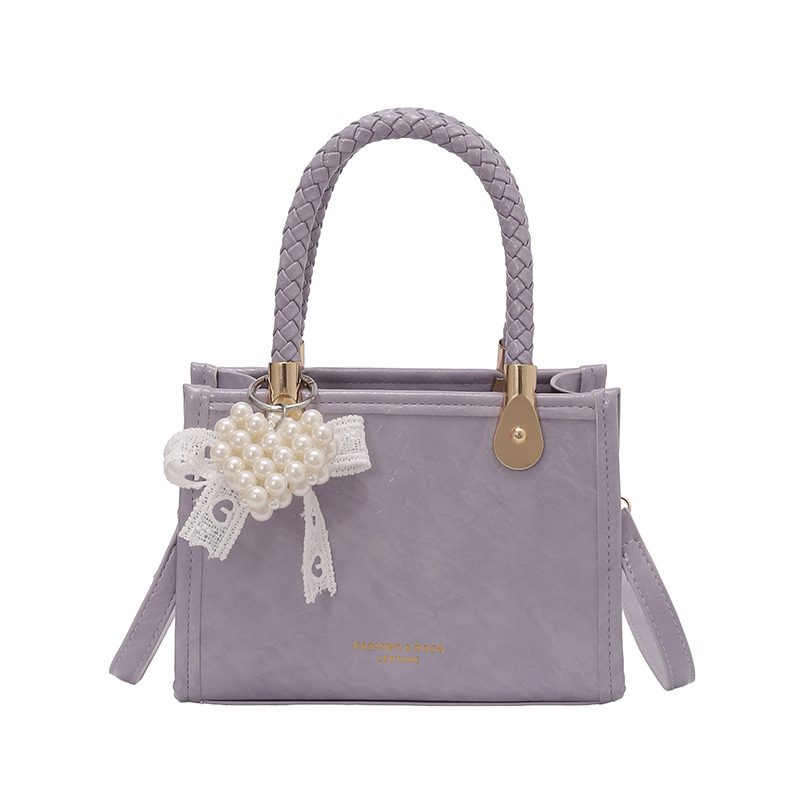 Small Square Top-Handle Crossbody Bag view 8