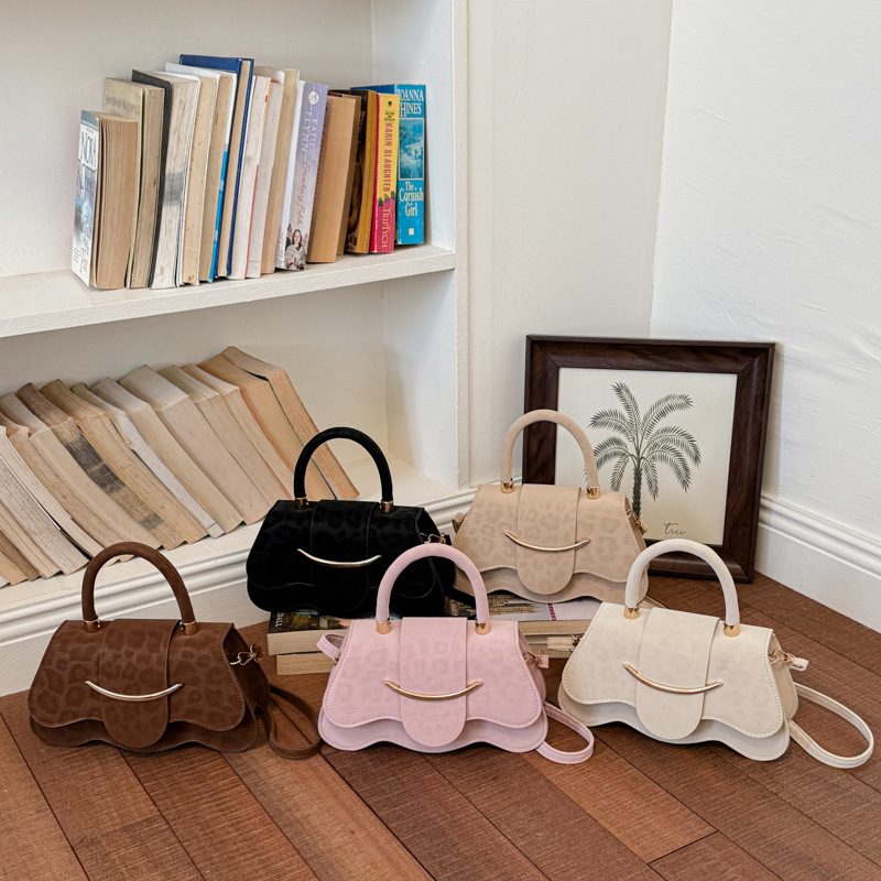 Solid Color Square Crossbody Bag