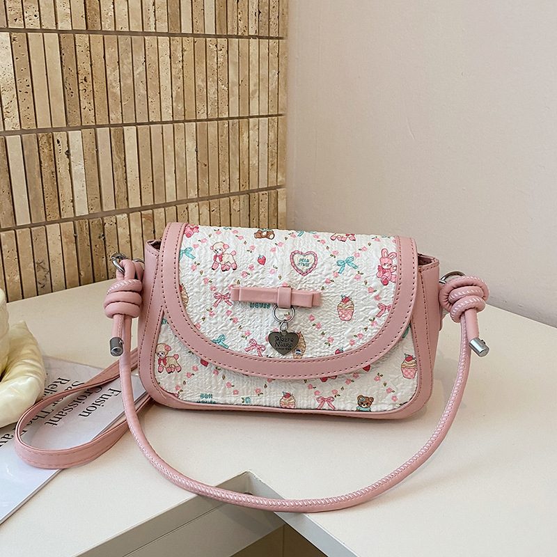 Bow Small Square Shoulder Bag view 4