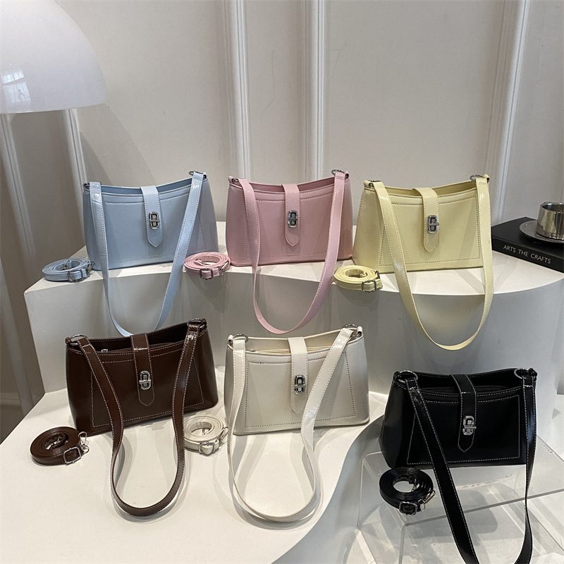 Minimalist Textured Shoulder Underarm Crossbody Bag