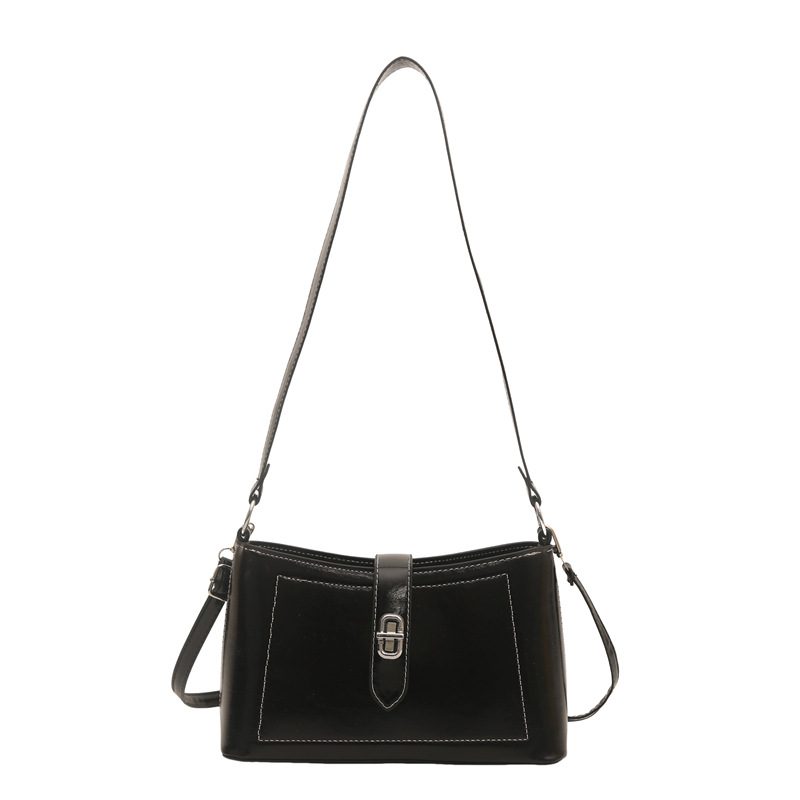 Minimalist Textured Shoulder Underarm Crossbody Bag view 10