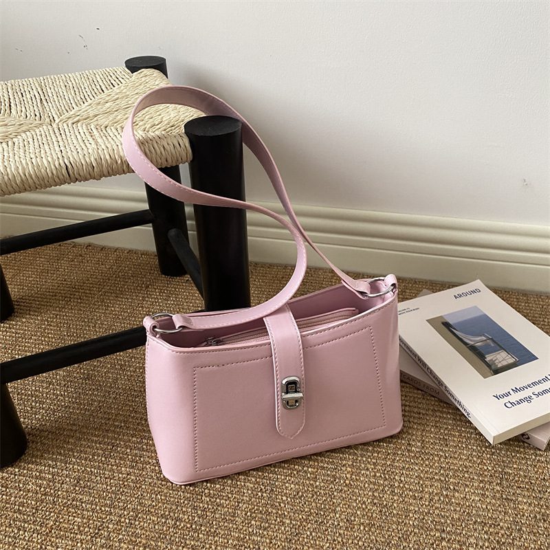 Minimalist Textured Shoulder Underarm Crossbody Bag view 2