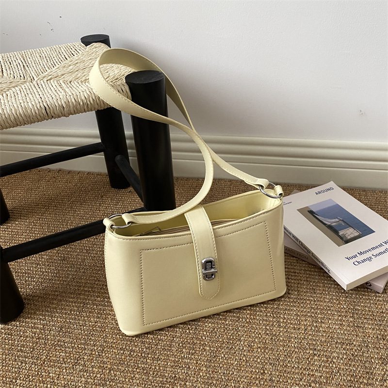 Minimalist Textured Shoulder Underarm Crossbody Bag view 3