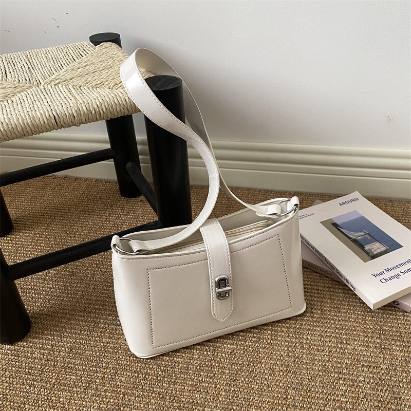 Minimalist Textured Shoulder Underarm Crossbody Bag view 4