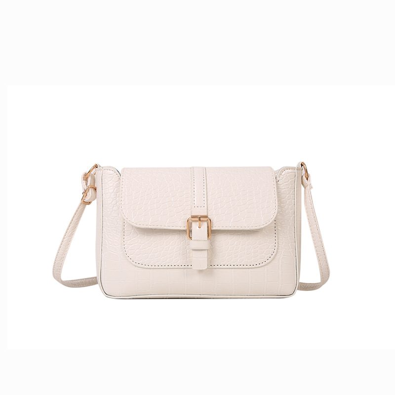 Crocodile Embossed Retro Shoulder Top-Handle Square Bag view 9