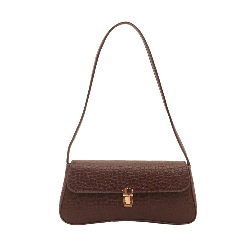 Retro Minimalist Chic Shoulder Underarm Crossbody Bag view 8