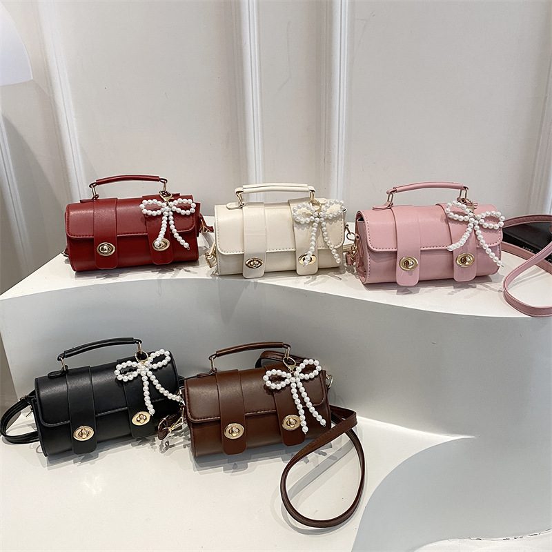 Retro Top-Handle Shoulder Crossbody Square Bag