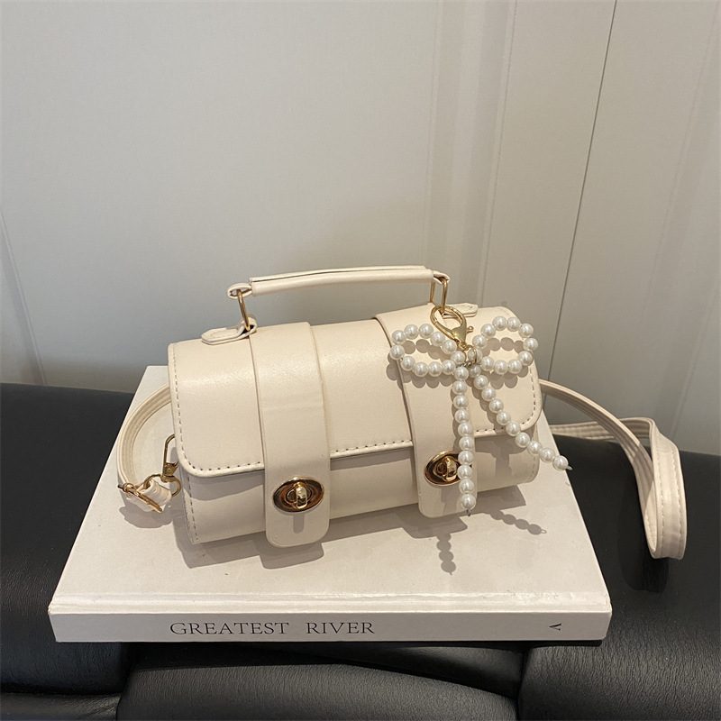 Retro Top-Handle Shoulder Crossbody Square Bag view 3