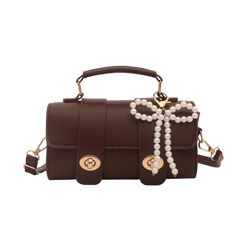 Retro Top-Handle Shoulder Crossbody Square Bag view 6