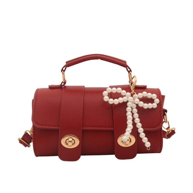 Retro Top-Handle Shoulder Crossbody Square Bag view 7
