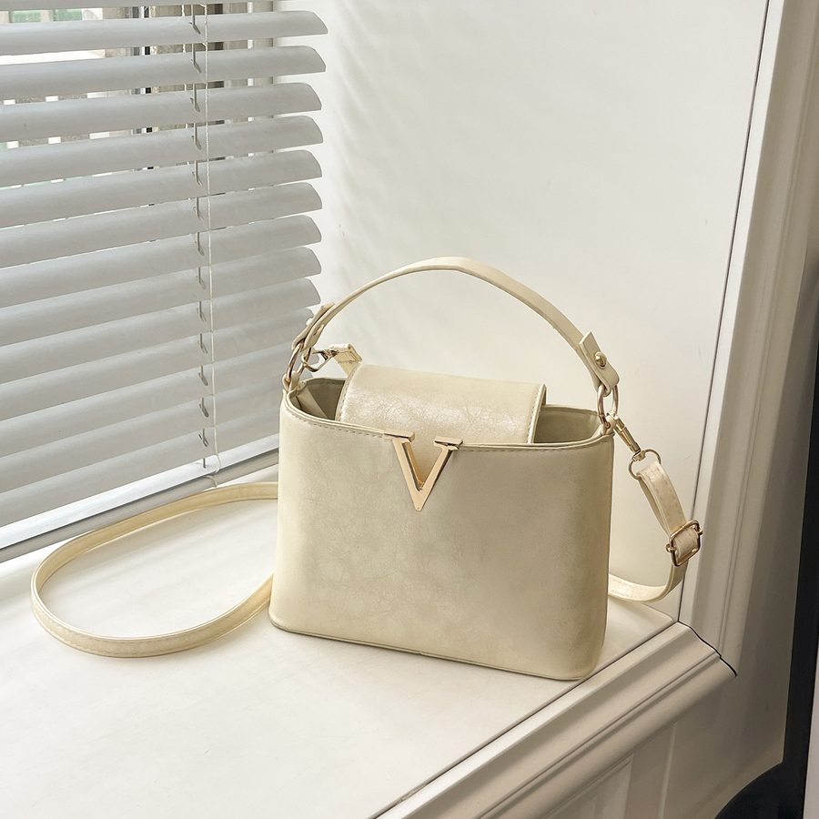 Minimalist Solid Textured Shoulder Crossbody Bag view 2