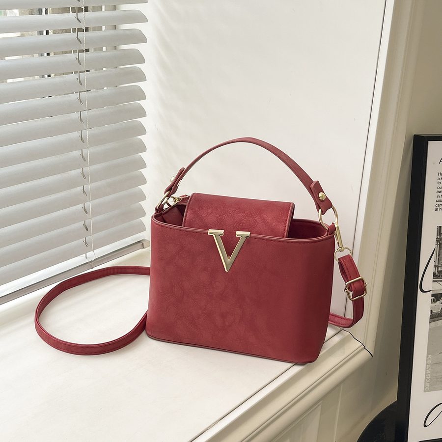 Minimalist Solid Textured Shoulder Crossbody Bag view 3