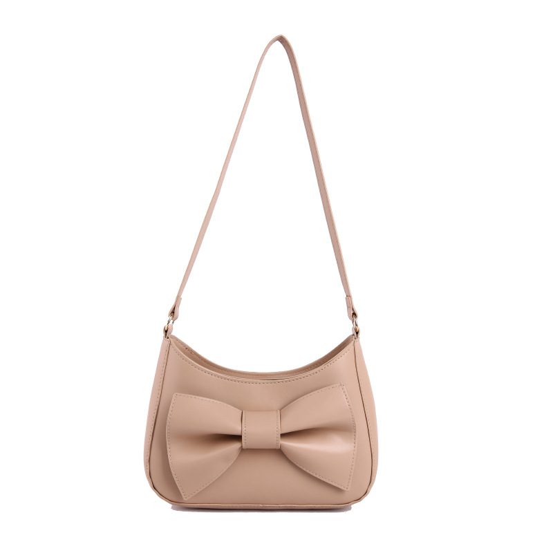Retro Bow Top-Handle Shoulder Crossbody Square Bag view 10