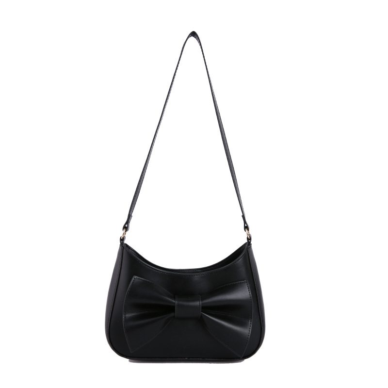 Retro Bow Top-Handle Shoulder Crossbody Square Bag view 6