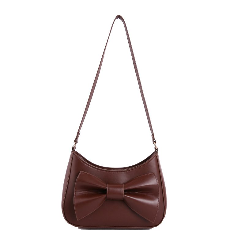 Retro Bow Top-Handle Shoulder Crossbody Square Bag view 8