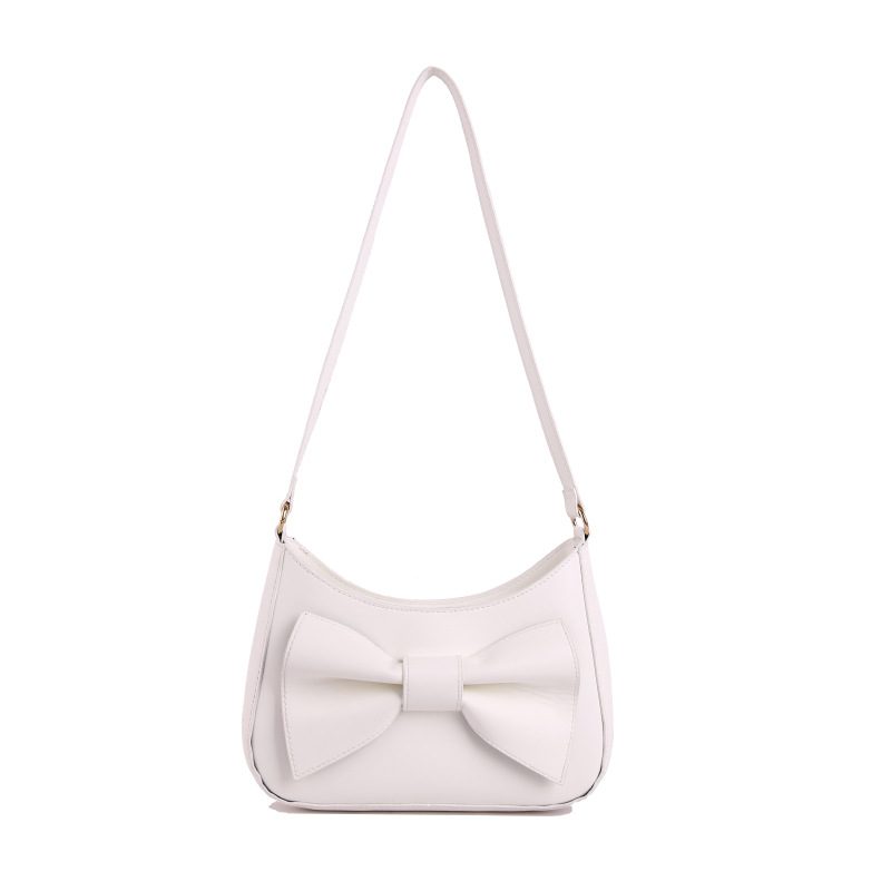 Retro Bow Top-Handle Shoulder Crossbody Square Bag view 9