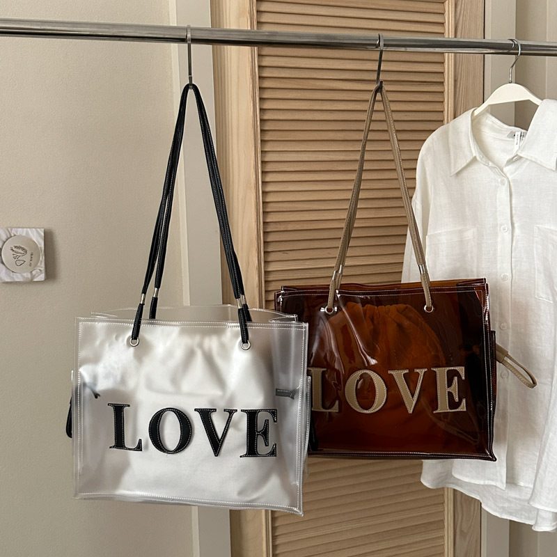 Large Transparent Tote Crossbody