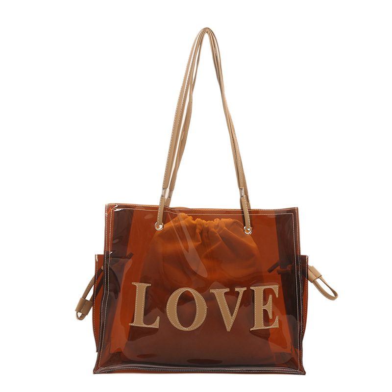 Large Transparent Tote Crossbody view 6