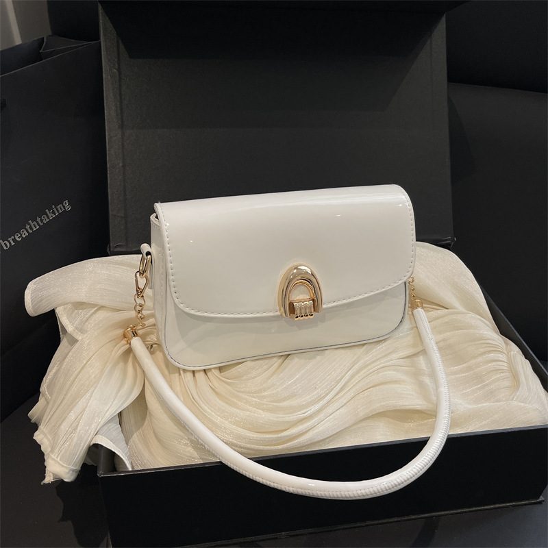 Textured Saddle Top-Handle Crossbody view 3