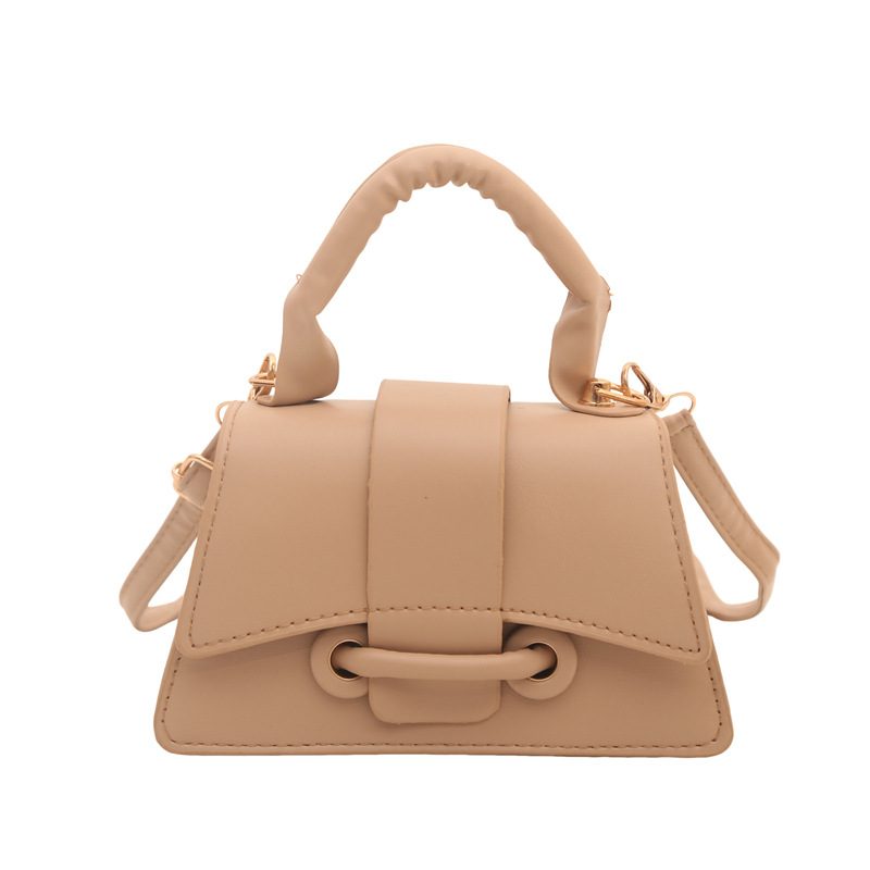 Tas Selempang Gagang Atas Mini Warna Solid view 5