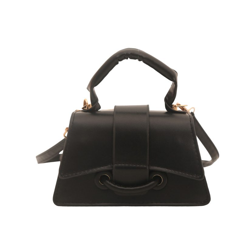 Tas Selempang Gagang Atas Mini Warna Solid view 6