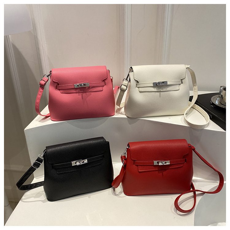 Retro Textured Small Top-Handle Crossbody