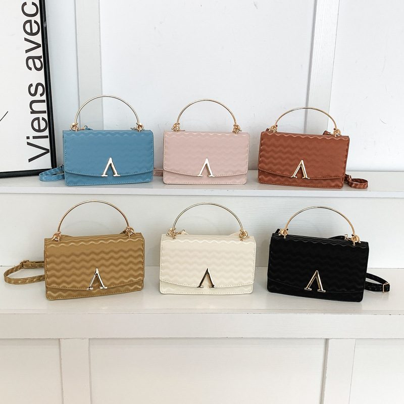 Minimalist Textured Commuter Top-Handle Crossbody