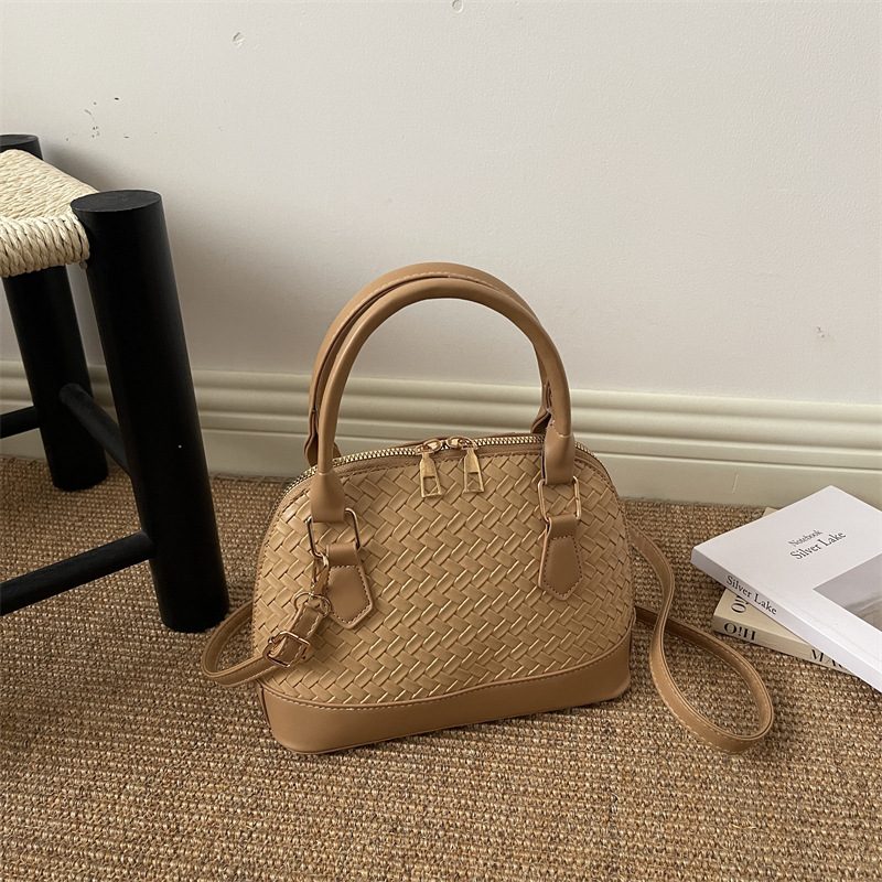 Solid Color Shell Crossbody Handbag view 2