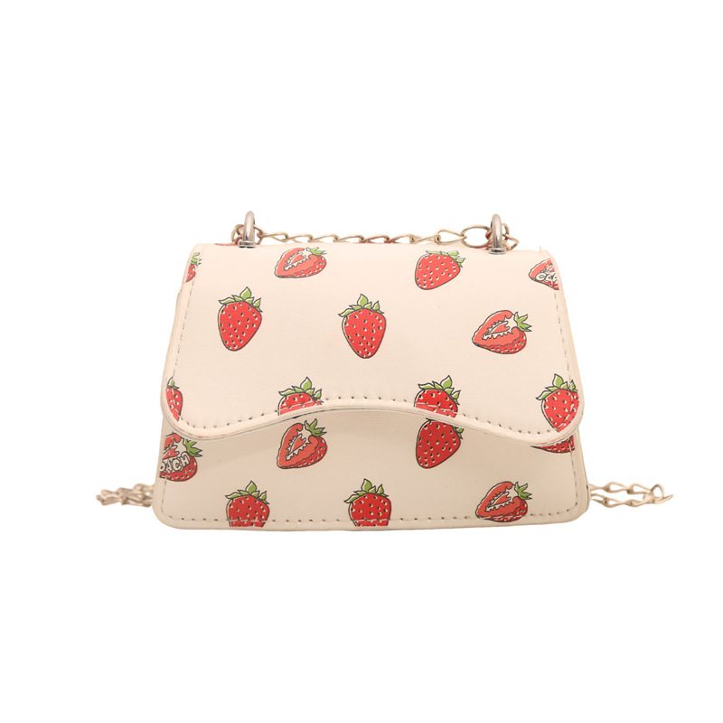 Cherry Print Chain Crossbody Square Bag view 5