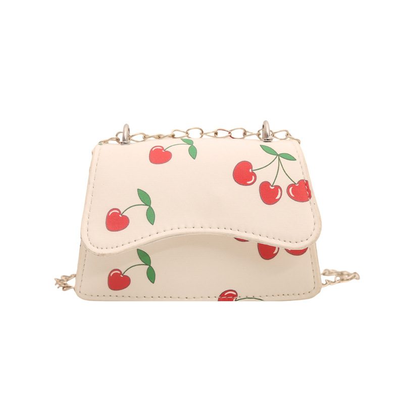 Cherry Print Chain Crossbody Square Bag view 6