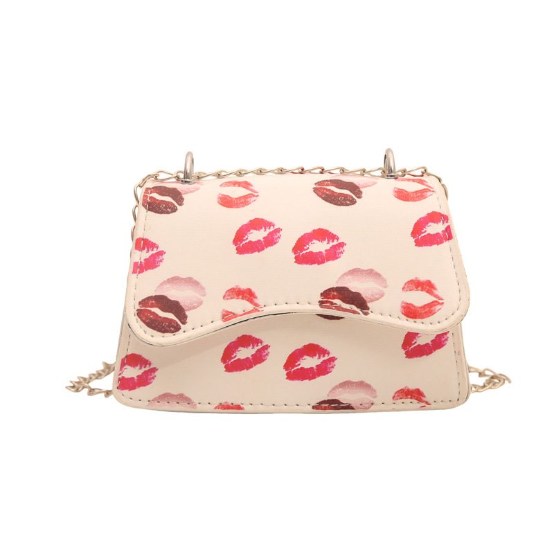 Cherry Print Chain Crossbody Square Bag view 7