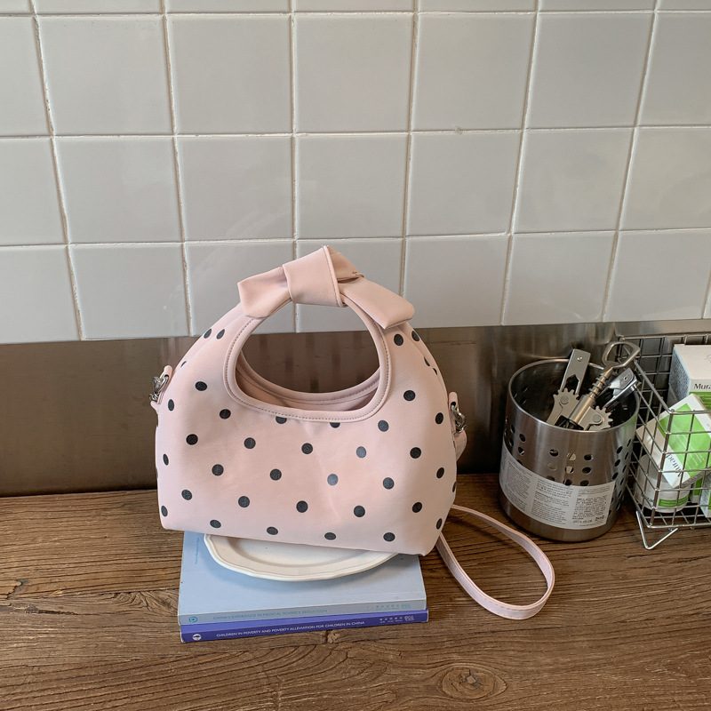 Polka Dot Mini Crossbody Handbag view 4
