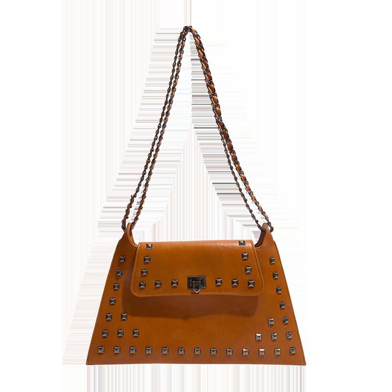 Studded Chain Vintage Shoulder Bag view 5