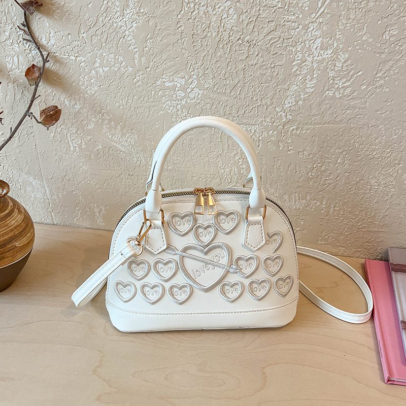 Sac bandoulière vintage cœur coquillage view 7