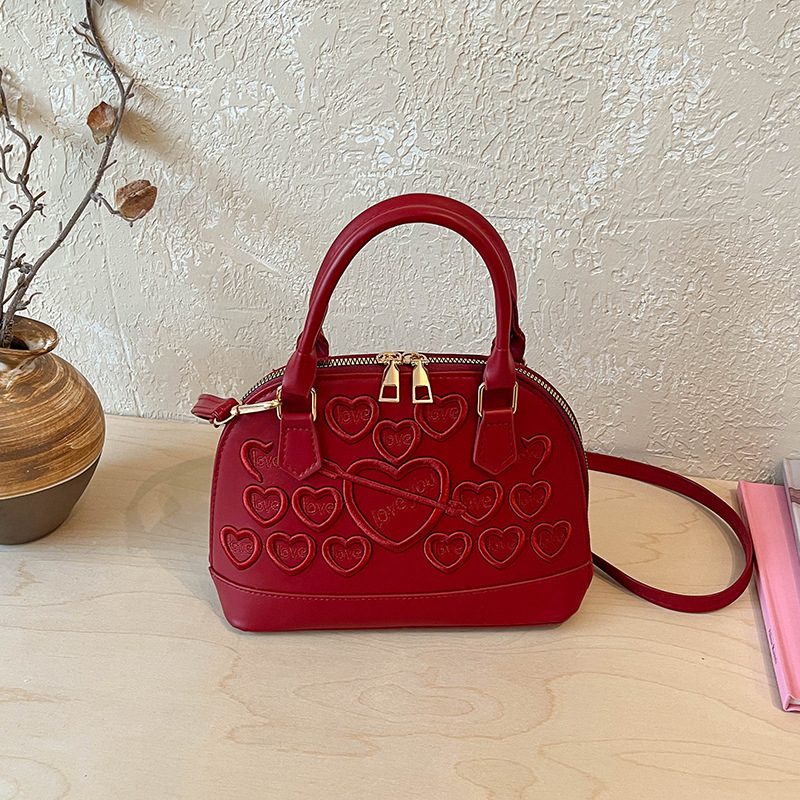 Sac bandoulière vintage cœur coquillage view 9
