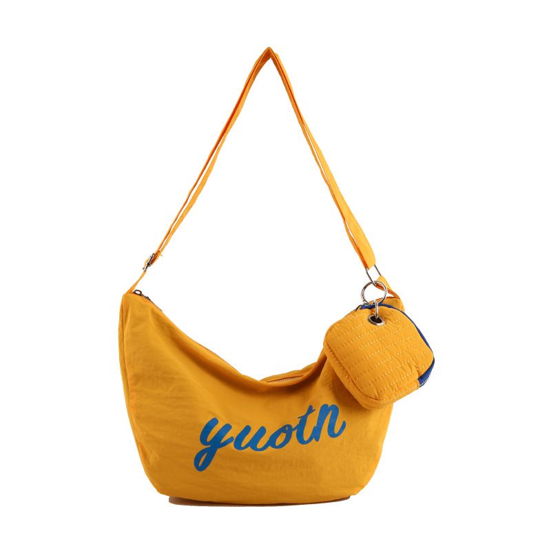 Letter Canvas Dumpling Crossbody Bag view 10