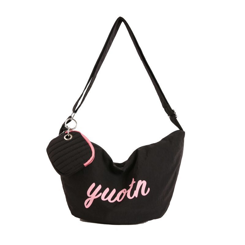 Letter Canvas Dumpling Crossbody Bag view 6