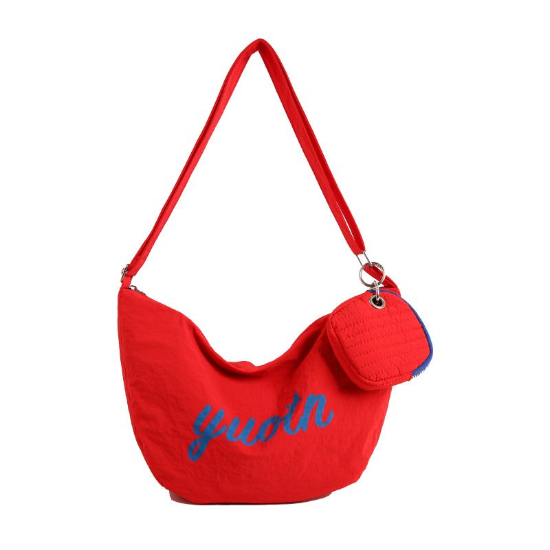 Letter Canvas Dumpling Crossbody Bag view 7