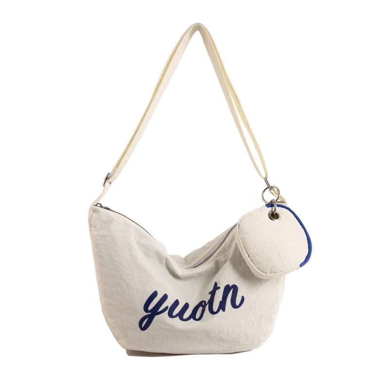 Letter Canvas Dumpling Crossbody Bag view 8