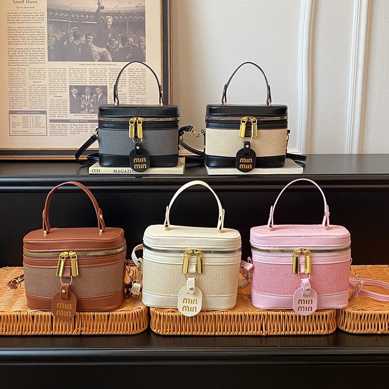 Colorblock Box Crossbody Bag