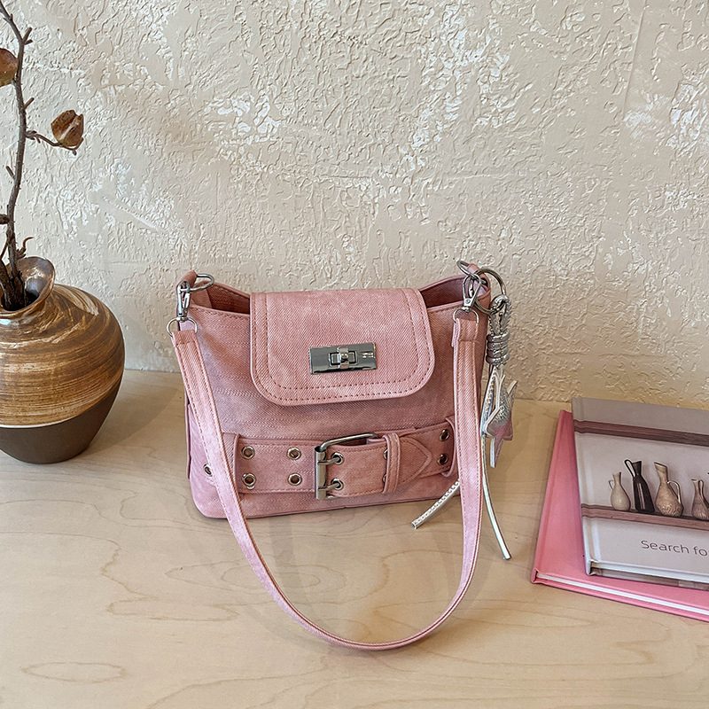 Quilted Moto Crossbody Shoulder Bag view 2