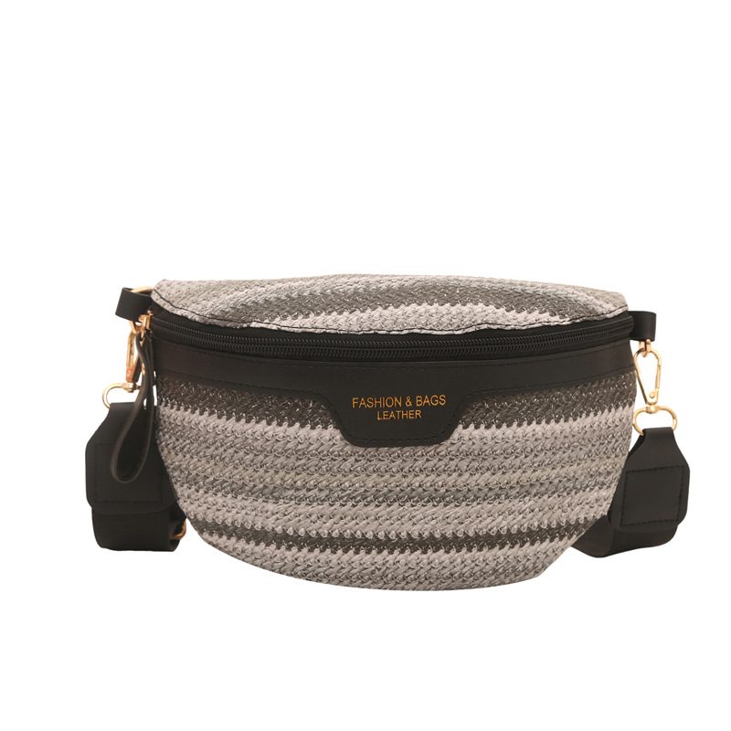 Woven Colorblock Crossbody Waist Bag view 5