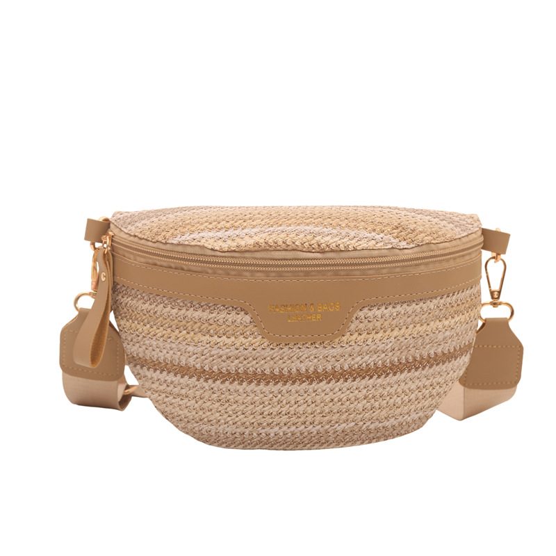 Woven Colorblock Crossbody Waist Bag view 7
