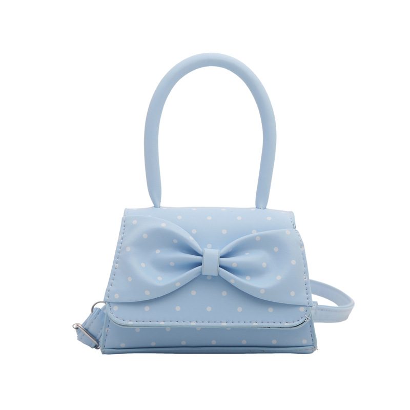 Polka Dot Bow Crossbody Top-Handle Bag view 6