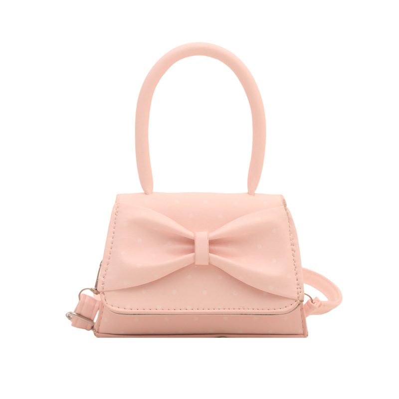 Polka Dot Bow Crossbody Top-Handle Bag view 7