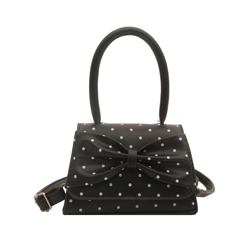 Polka Dot Bow Crossbody Top-Handle Bag view 8