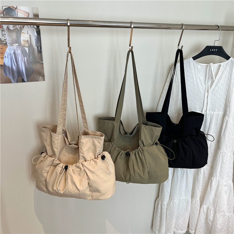 Textured Slouchy Shoulder Crossbody Bag