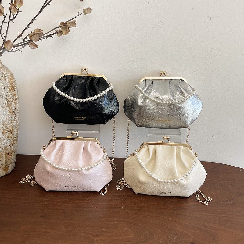 Pearl Top-Handle Crossbody Bag